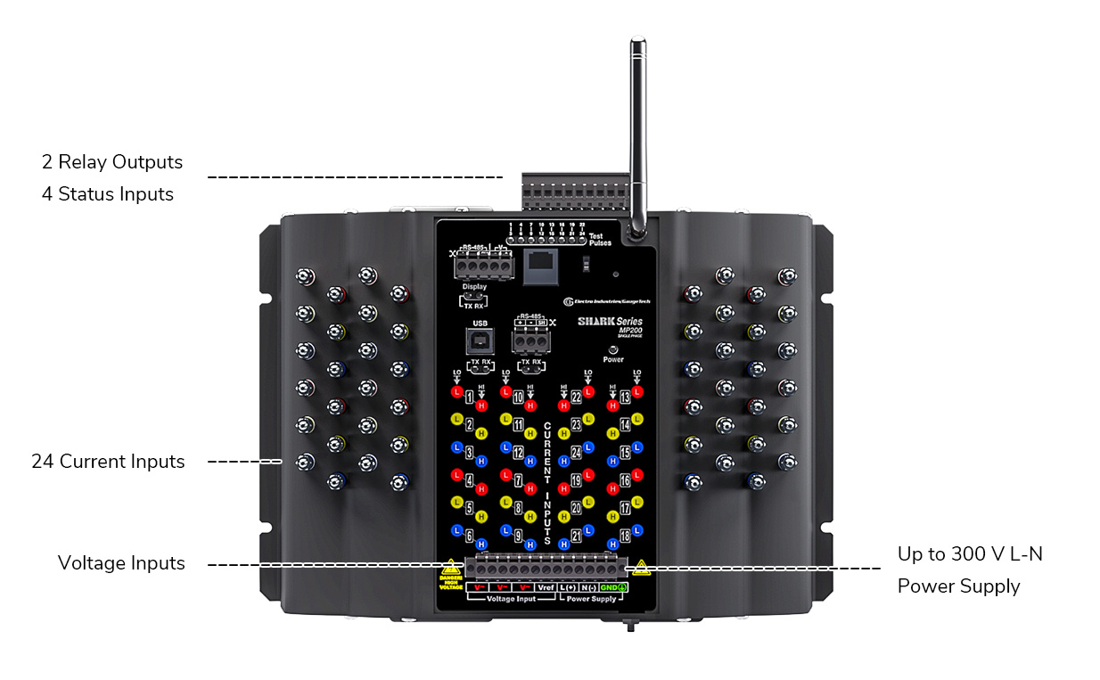 <span id='prod-title'>Shark<sup class='reg'>®</sup> MP200™ Data Logging Multipoint WiFi Energy Meter</span>