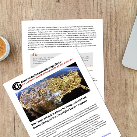 Why Energy/SCADA Meters for Utility, Industrial & Commercial Applications Need Cyber Secure Encryption