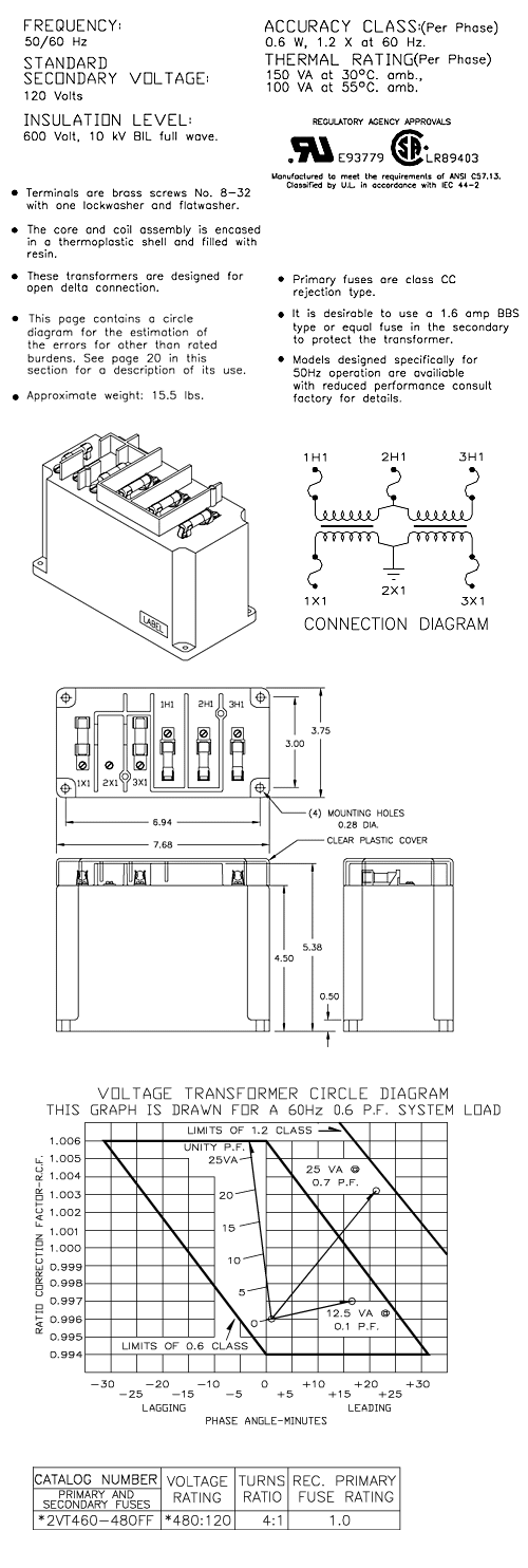 3 Phase Delta PT