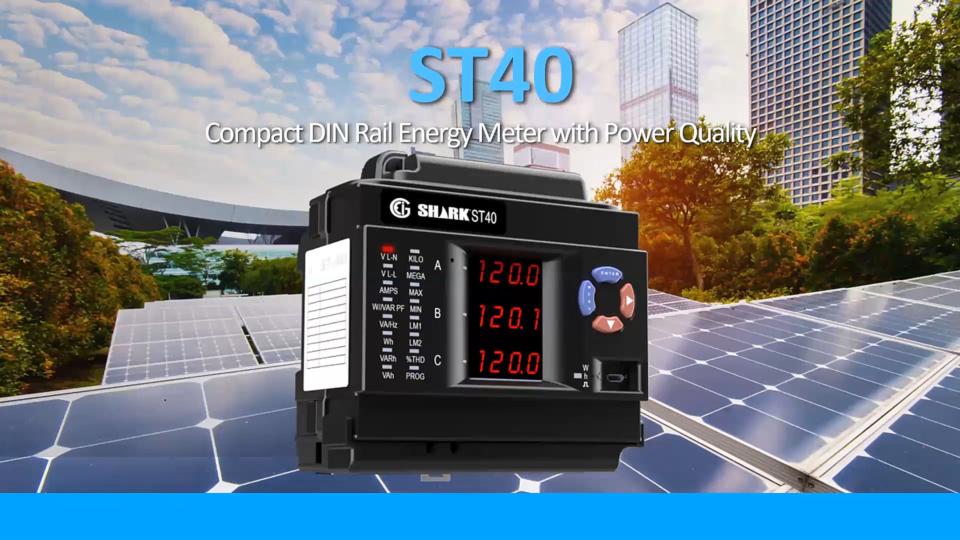 EIG's ST40 Compact DIN Rail Energy Meter with Power Quality