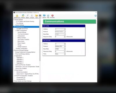 Shark® 250 Meter Device Profile Configuration Using CommunicatorPQA® Software